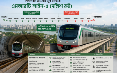 বিএনপি সরকারের প্রথম মেগা প্রকল্প হতে যাচ্ছে এমআরটি লাইন–৫ দক্ষিণ