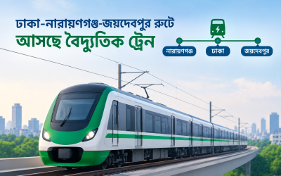 ২০৩০ সালের মধ্যে ঢাকা-নারায়ণগঞ্জ-জয়দেবপুর রুটে বৈদ্যুতিক ট্রেন
